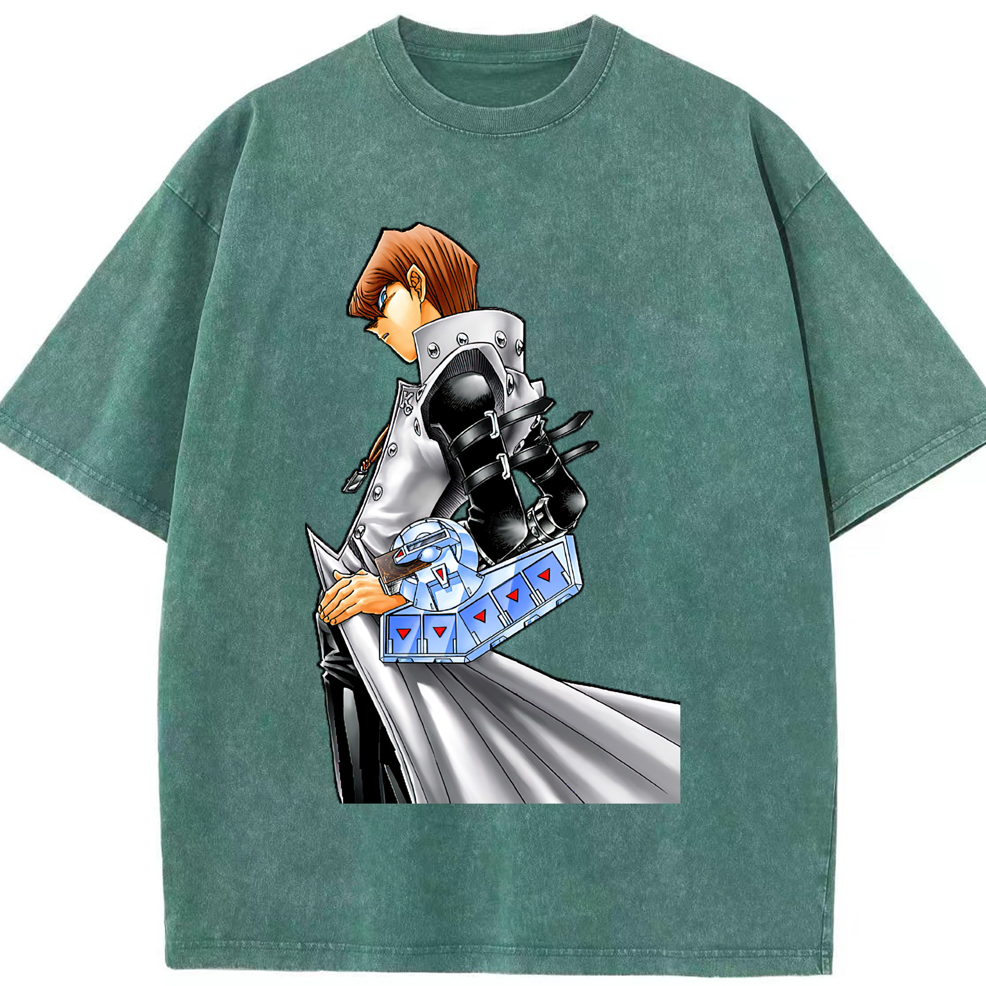 （画像用） 遊☆戯☆王 Yu-Gi-Oh! 綿100% ヴィンテージ風 半袖Tシャツ（フロントプリント）